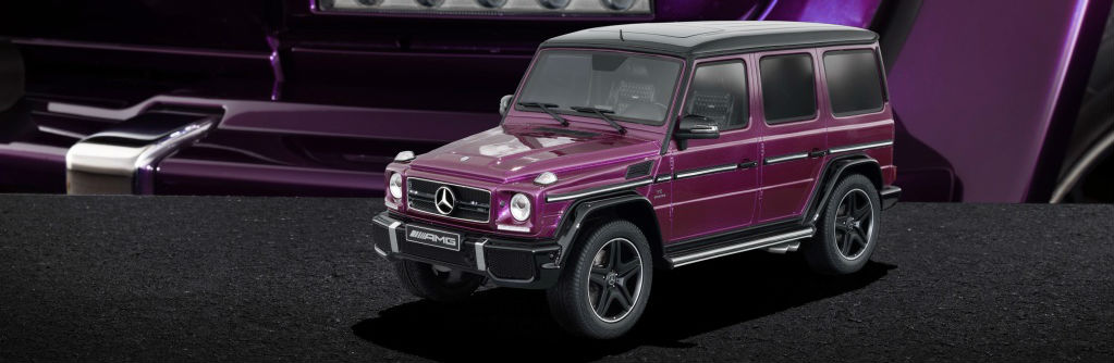 Purple Mercedes-Benz Scale Model G-Class