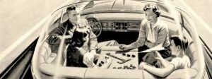 Autonomous Driving Visions of the Past