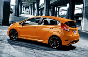 2019 Ford Fiesta parked in underpass