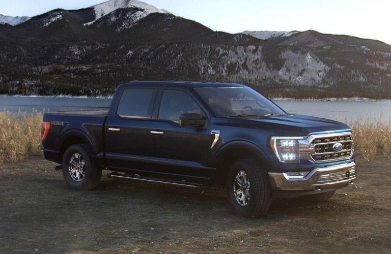 2021 Ford F-150 in color Antimatter Blue Metallic