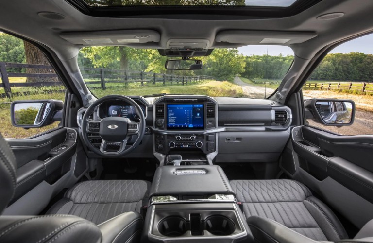 2021 Ford F-150 interior with reclining seats