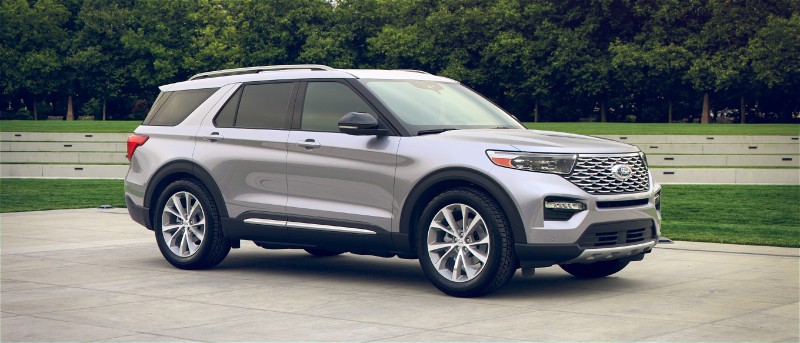 2021 Ford Explorer in Iconic Silver exterior color