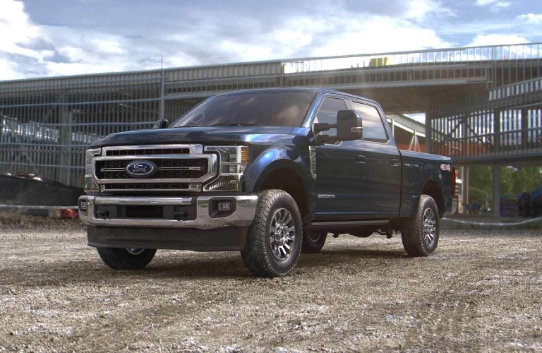 2021 Ford Super Duty in new Antimatter Blue color