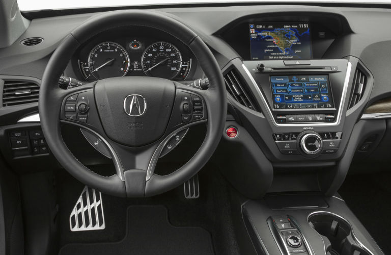 2017 Acura MDX Sport Hybrid steering wheel