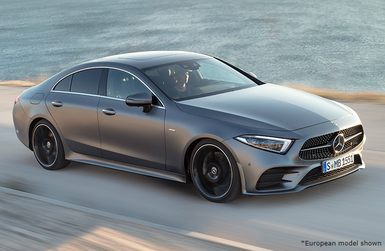 2019 Mercedes-Benz CLS Coupe driving on a road