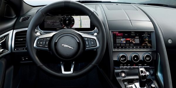2021 Jaguar F-TYPE Steering Wheel and Center Console