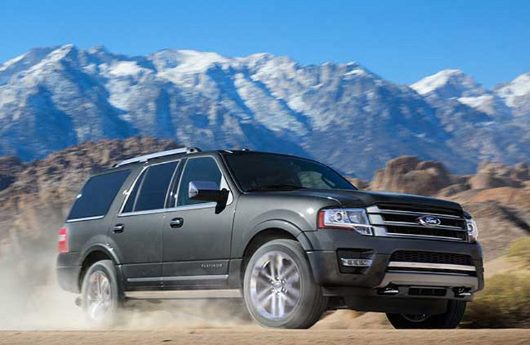 2017 Ford Expedition in front of mountains