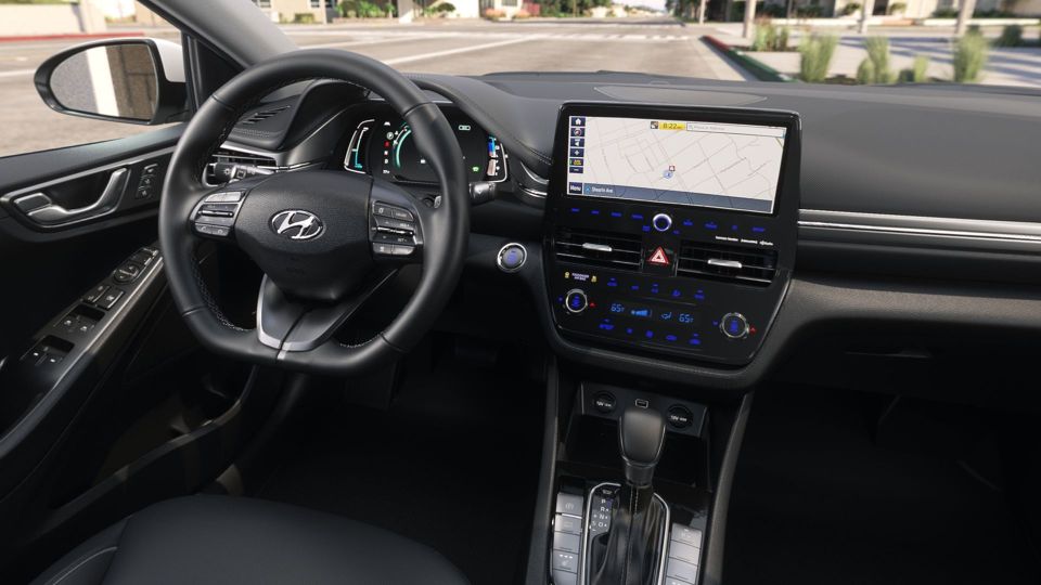 2020 Hyundai Ioniq Hybrid Interior Cabin Dashboard in Black