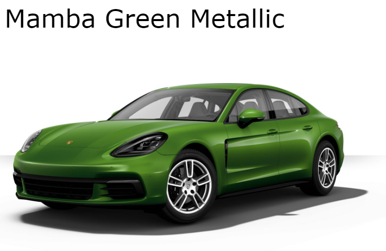 2018 Porsche Panamera in Mamba Green Metallic
