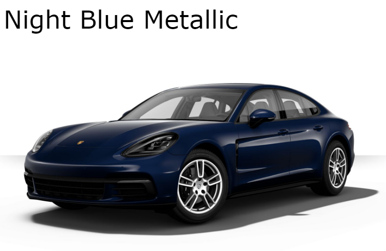 2018 Porsche Panamera in Night Blue Metallic