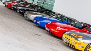 2016 Porsche transaxle models at a special exhibit