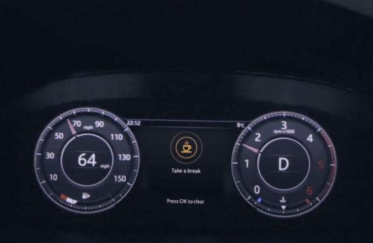 2020 Jaguar E-PACE Driver Condition Warning Screen