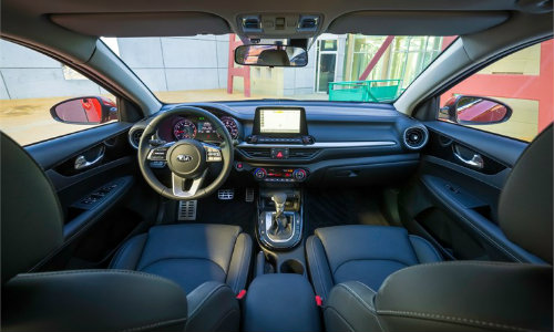 2019 Kia Forte interior dashboard and seating