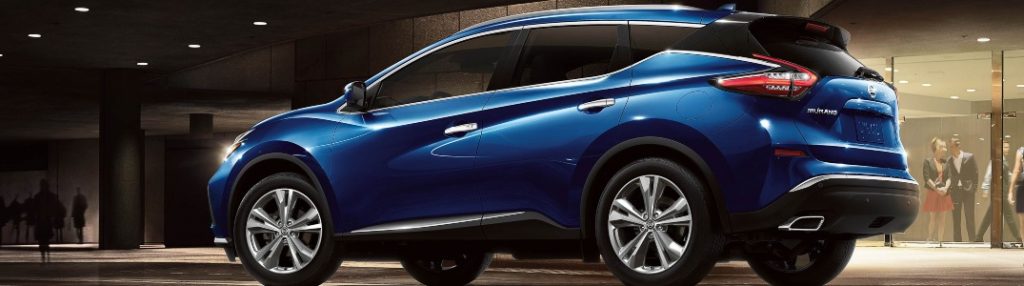 2020 Nissan Murano parked inside of a building