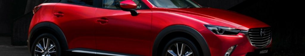 close up of 2018 mazda cx-3 side view