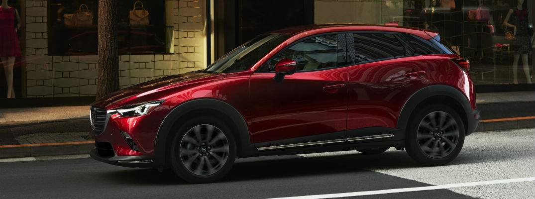 2019 mazda cx-3 parked full side view