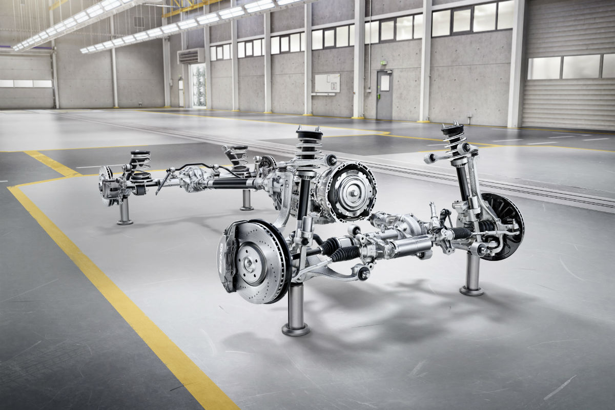 The frame of the 2019 Mercedes-Benz G-Class