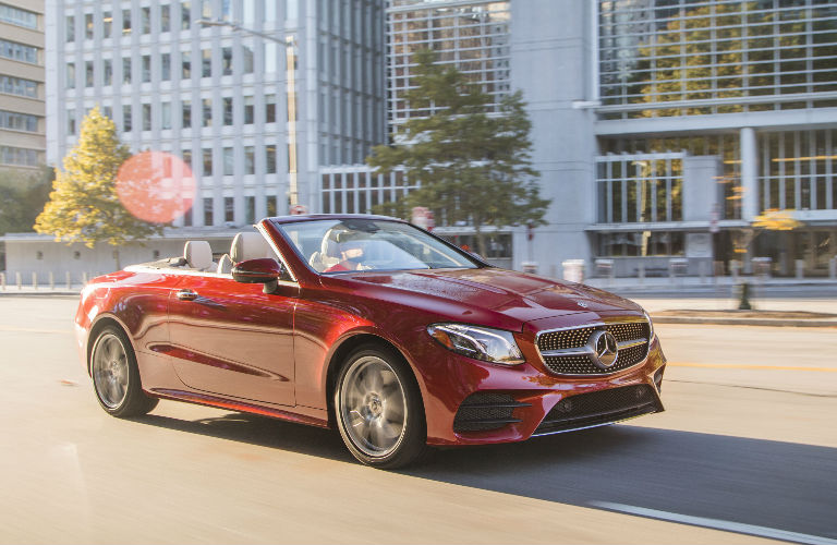 2018 E-Class Cabriolet in Red Side View