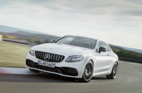 2019 C 63 Coupe in White Front View
