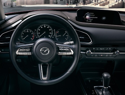 Steering wheel of the 2020 Mazda CX-30
