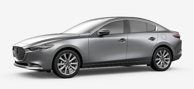 2020 Mazda 3 sedan in Machine Gray Metallic