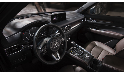 2021 Mazda CX-5 interior view of front cabin through driver window
