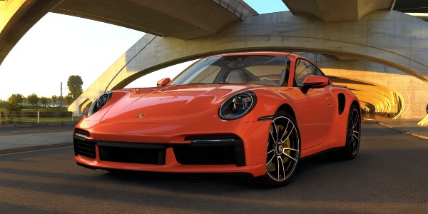 2021 Porsche 911 Turbo S in Lava Orange 