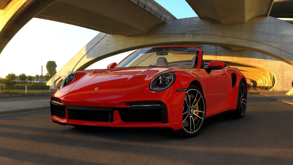 2021 Porsche 911 Turbo S Cabriolet in Guards Red