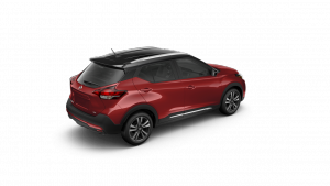 2018 Nissan KICKS in Cayenne Red and Super Black