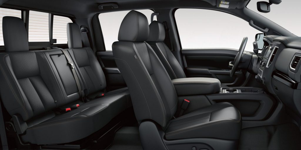 2018 Nissan Titan Midnight Edition with Charcoal interior trim