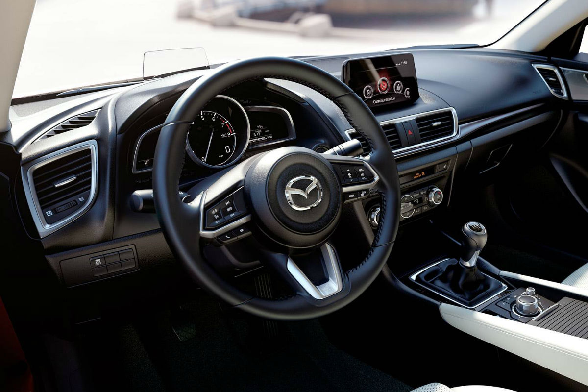 2018 Mazda3's driver's cockpit