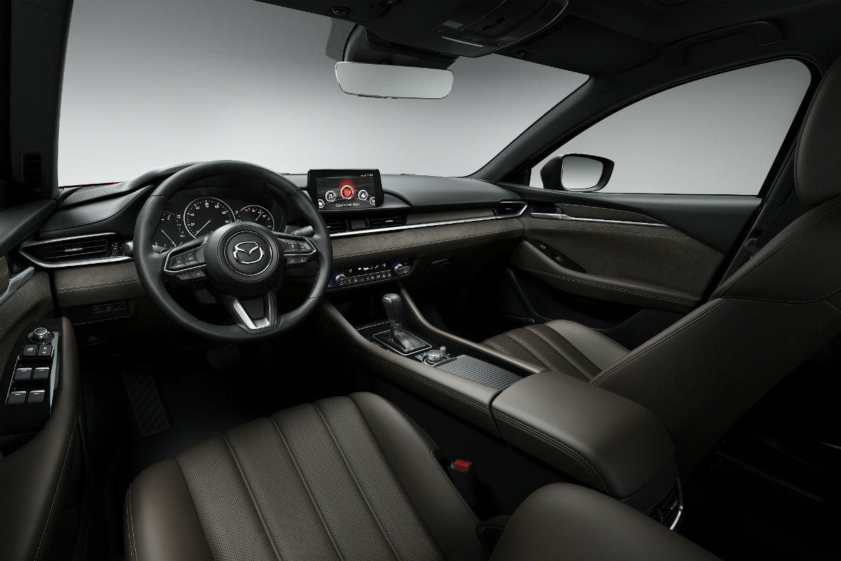 Driver's cockpit of the 2018 Mazda6