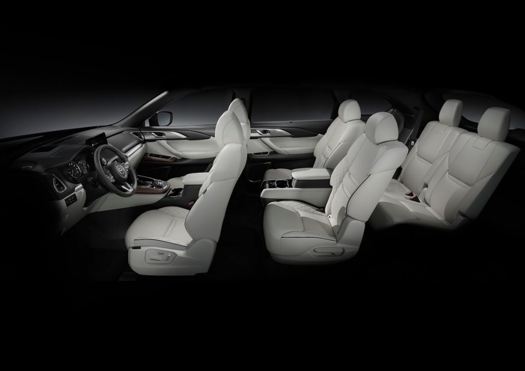 full interior of a 2021 Mazda CX-9