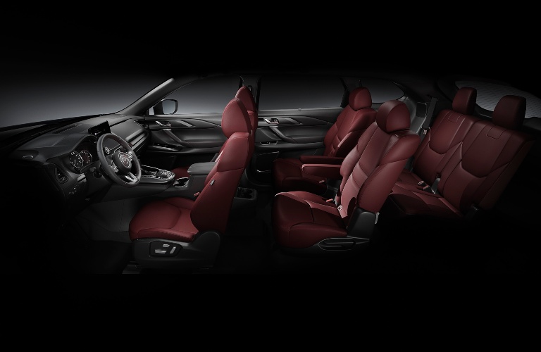 2021 Mazda CX-9 red leather seats