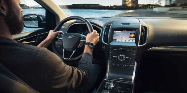 Tech Screen Display inside the 2019 Ford Edge