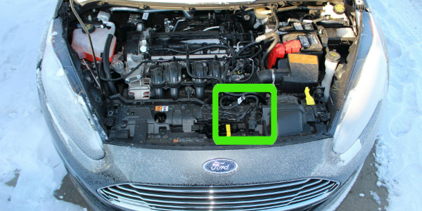Engine Block Heater on a Ford Fiesta