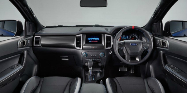 Front Seats Inside of the 2019 Ford Ranger Raptor