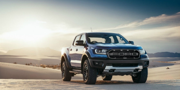 2019 Ford Ranger Raptor Parked in the Snow
