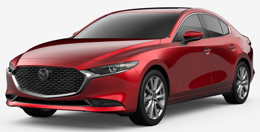  ¿Cuáles son las opciones de colores exteriores del Mazda3 Sedan 2020?